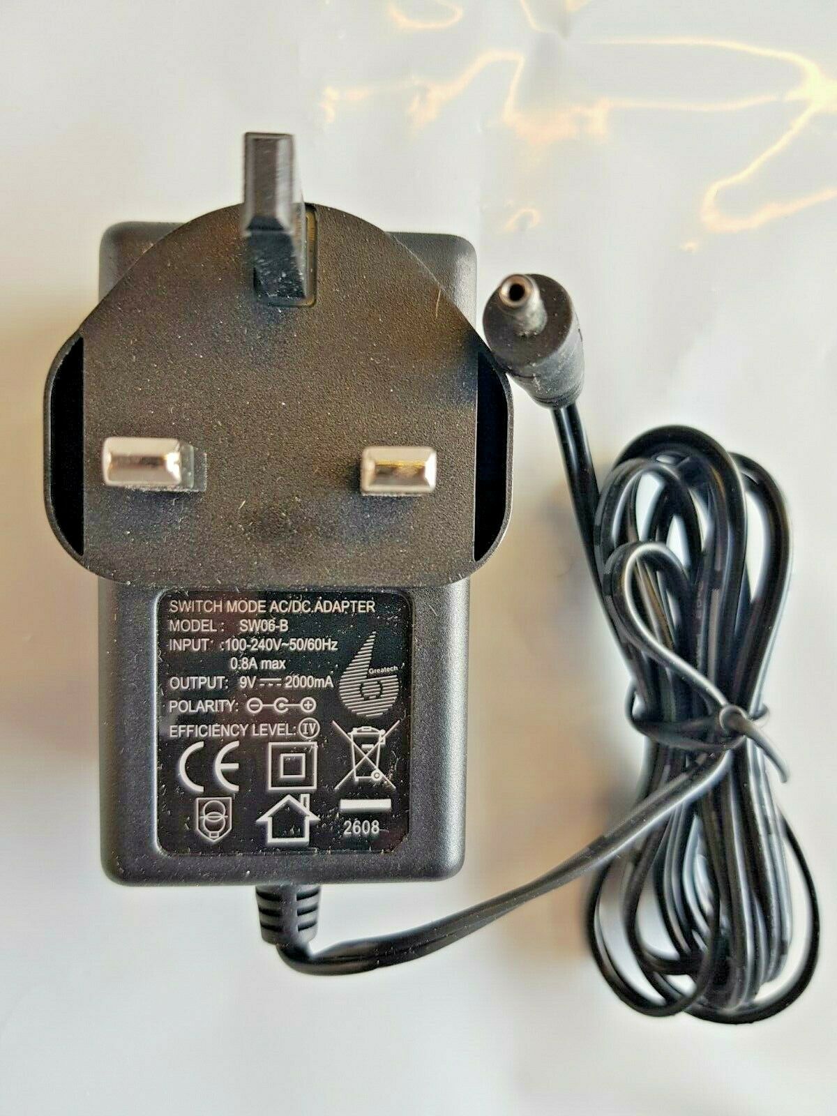 New 9V 2A SWITCH MODE SW06-B Power Supply Ac Adapter